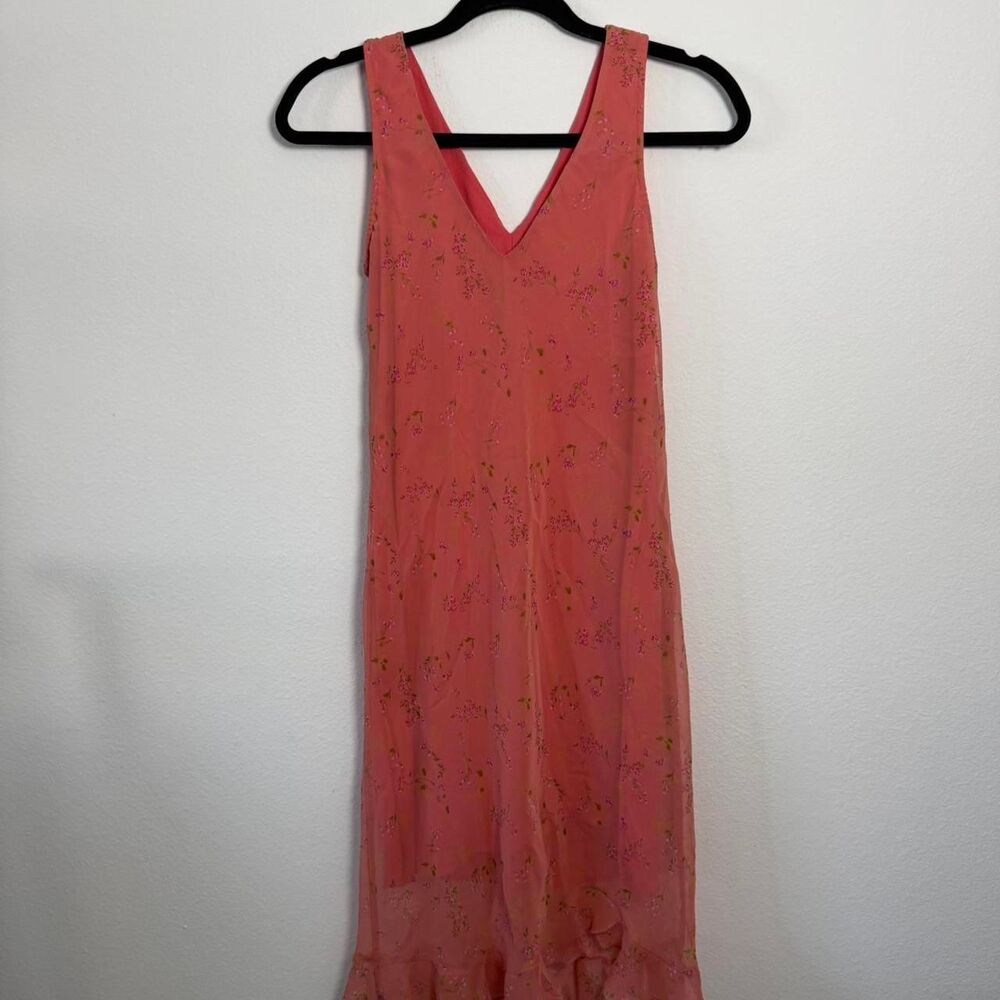 Vintage City Triangles Floral Midi Dress D5